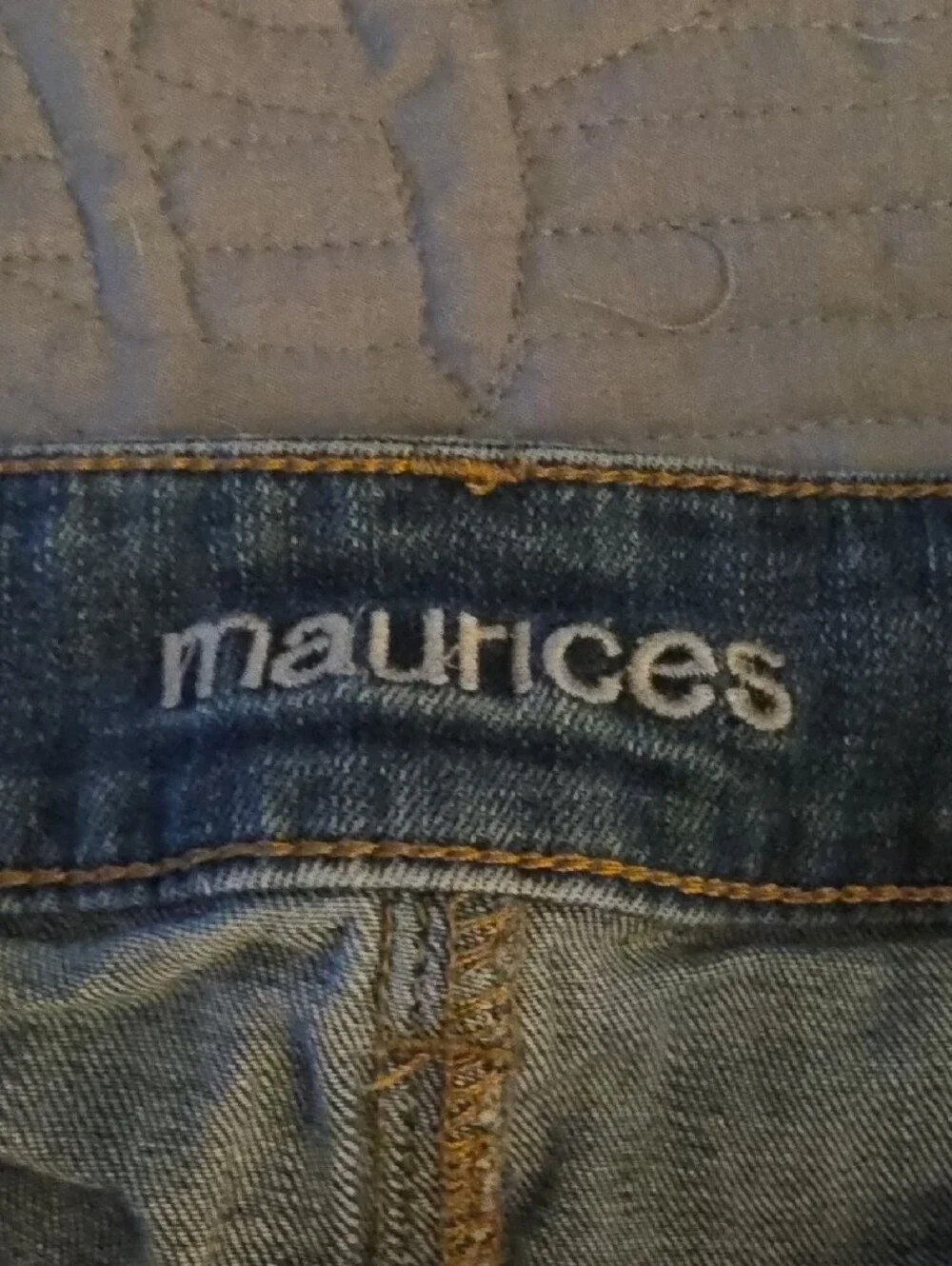 Maurices Light Blue Distressed Denim Shorts - Picture 3 of 4